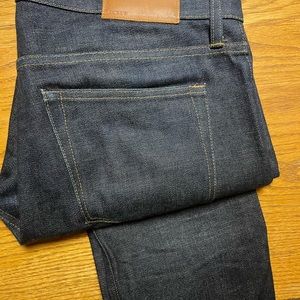 Jcrew 484 Slim-fit jean in raw indigo stretch selvedge Japanese denim